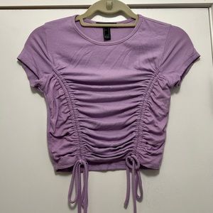 Forever 21 Purple Crop Top